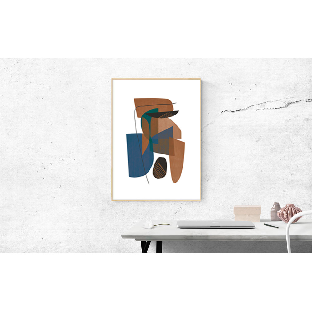 A set of three prints in an abstract style that you can download