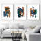 A set of three prints in an abstract style that you can download