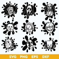 horror movie blood svg bundle, halloween svg, spooky season svg, trick or treat svg