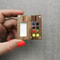 Mini Wooden Watercolor Palette 8 Cells For Colors With Tiny Sketchbook 7