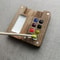 Mini Wooden Watercolor Palette 8 Cells For Colors With Tiny Sketchbook 8