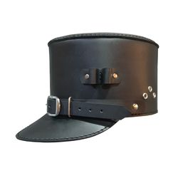 Steampunk Military Leather Kepi Cap