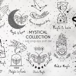 Boho Witch Hands bundle SVG & PNG Celestial clipart