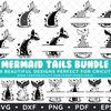 Mermaid Tails Thumbnails Black Only by Amy Artful.png