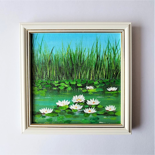 Painting-impasto-landscape-pond-white-water-lilies-by-acrylic-paints-7.jpg