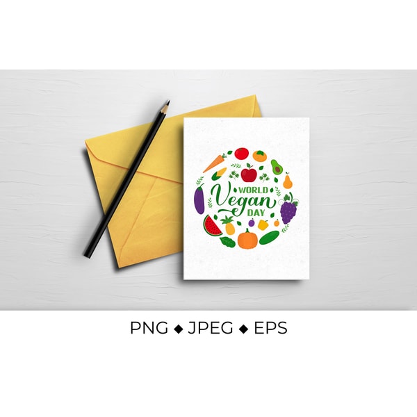 Vegan Table Sign World Vegan Day round sign sublimation | Inspire Uplift