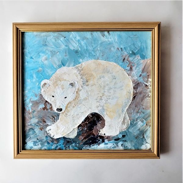 Handwritten-portrait-of-a-polar-bear-by-acrylic-paints-1.jpg
