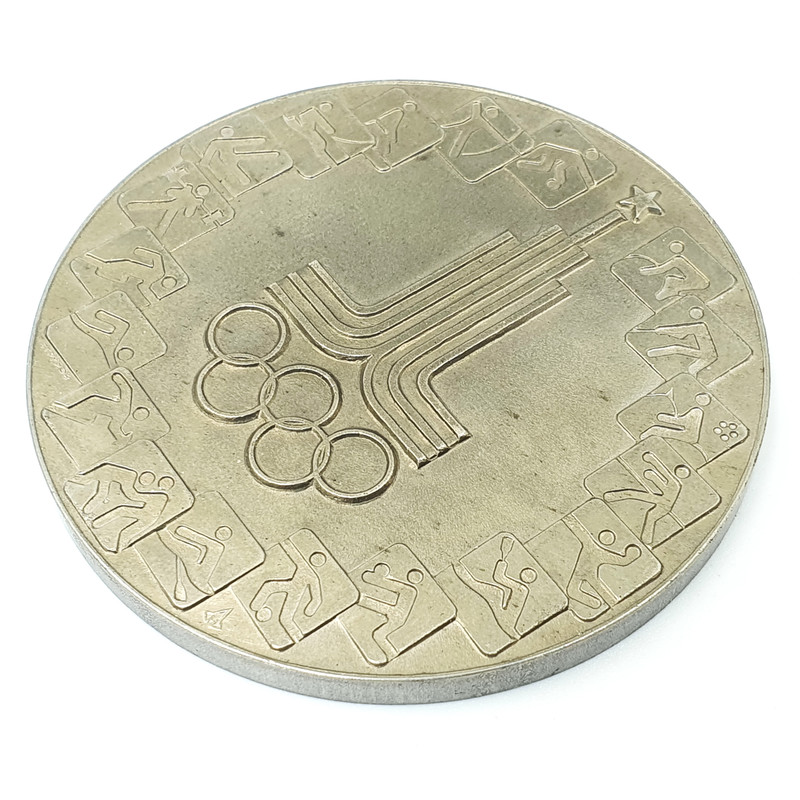 5 Memorable Table Medal Bear MISHA mascot Olympic Games Moscow 1980.jpg