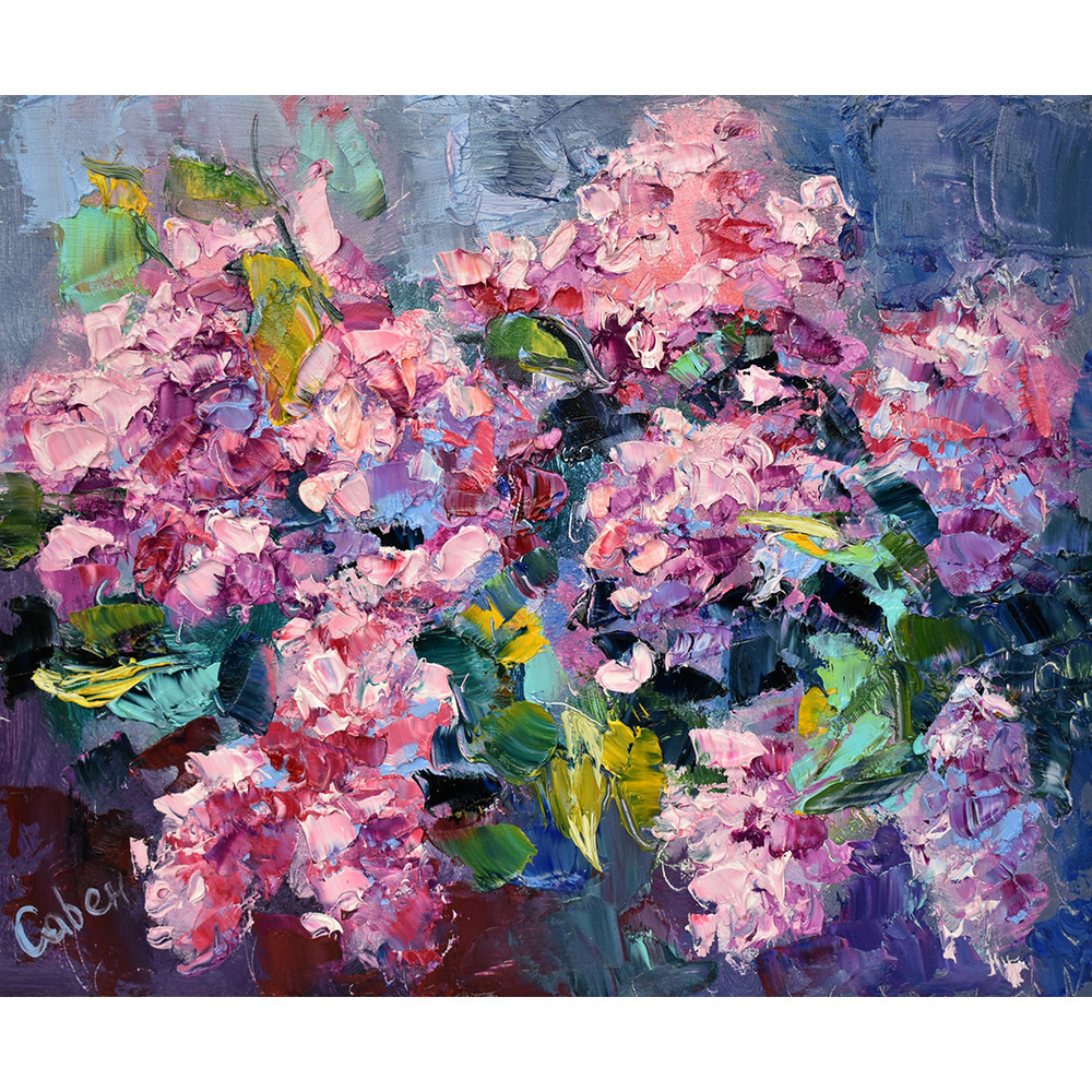 lilac -pinting-flower