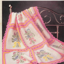 PDF Vintage Afghan Favorites Knitted and Crochet Pattern - Digital Instant Download -  Country Afghan 1985