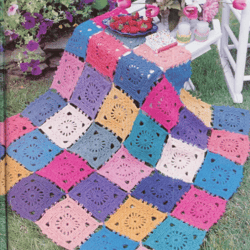 PDF Vintage Afghan Favorites Knitted and Crochet Pattern - Digital Instant Download -  Country Afghan 03