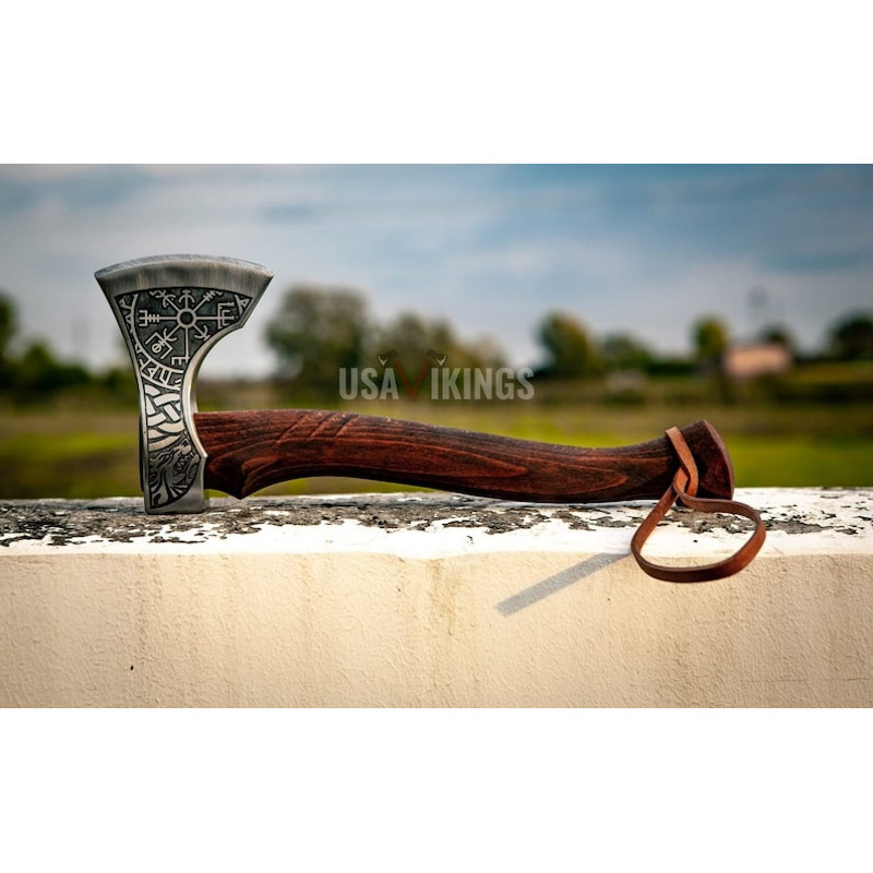 Beautiful custom handmade viking forged axe, Groomsmen gift , Birthday Gift, collectibles axe , Gift for him , (1).jpg