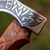 Beautiful custom handmade viking forged axe, Groomsmen gift , Birthday Gift, collectibles axe , Gift for him , (3).jpg
