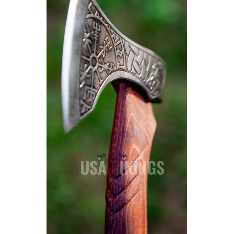 Beautiful custom handmade viking forged axe, Groomsmen gift , Birthday Gift, collectibles axe , Gift for him , (4).jpg