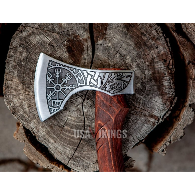 Beautiful custom handmade viking forged axe, Groomsmen gift , Birthday Gift, collectibles axe , Gift for him , (6).jpg