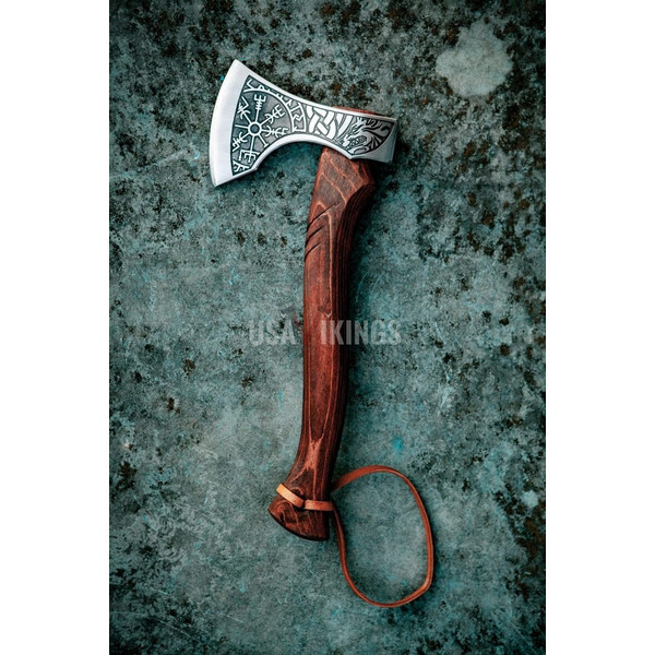 Beautiful custom handmade viking forged axe, Groomsmen gift , Birthday Gift, collectibles axe , Gift for him , (8).jpg