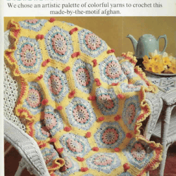 PDF Vintage Afghan Favorites Knitted and Crochet Pattern - Digital Instant Download -  Country Afghan 1991