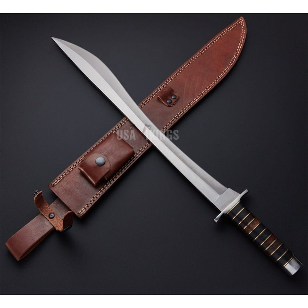 CELTIC SWORD, MEDIEVAL Sword, Custom Wood Handle Damascus Steel Kris Viking Sword, Gift For Her, Modern Style Real Damascus Sword (2).jpg