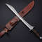 CELTIC SWORD, MEDIEVAL Sword, Custom Wood Handle Damascus Steel Kris Viking Sword, Gift For Her, Modern Style Real Damascus Sword (2).jpg