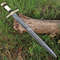 medieval sword, silver sword, swords battle ready, viking sword, celtic sword, engraved sword, Damascus Steel Sword, custom sword, handmade sword, medieval swor