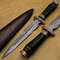 Handmade damascus knife with FREE Leather Sheath, bowie knife, chef knife, blade knife, groomsmen knife,.jpg