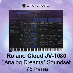 roland cloud jv 1080 "analog dreams" soundset