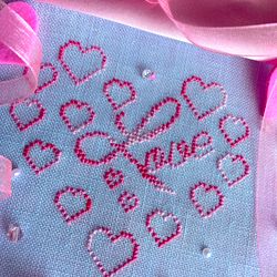 LOVE AND HEARTS cross stitch pattern PDF by CrossStitchingForFun Instant Download, WEDDING cross stitch pattern PDF