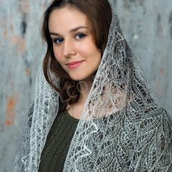 Orenburg shawl, Downy shawl, Knitted scarf, shawl from Russia, down shawl, Orenburg, down scarf