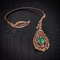 malachite jasper wire wrapped copper necklace with Unique flower style Green gemstone open choker Handcrafted jewelry (2).jpeg