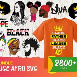 Afro SVG Cut Files, Afro Clipart Bundle, Afro PNG Images, PNG & SVG Files for Cricut & Silhouette