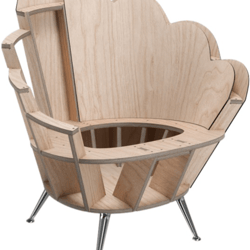 ArmChair Frame DXF Furniture CNC file Plywood laser cutting