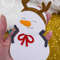 felt snowman with antlers