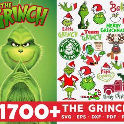 1700 The Grinch Svg Bundle, Christmas Svg, Merry Christmas Svg,