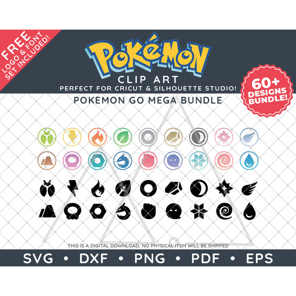 Pokemon Go Mega Bundle by SVG Studio Thumbnail3.png