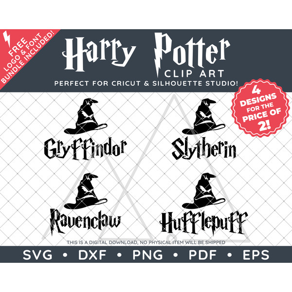 Hogwarts Houses Sorting Hat by SVG Studio Thumbnail.png