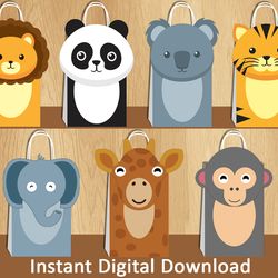 jungle safari favor bags for baby shower, jungle safari birthday, jungle safari party supplies, favor bags for birthday