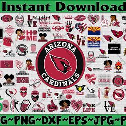 Bundle 80 Files Arizona Cardinals Football Team Svg, Arizona Cardinals Svg, NFL Teams Svg, NFL Svg, Png, Jpg, Dxf, Eps