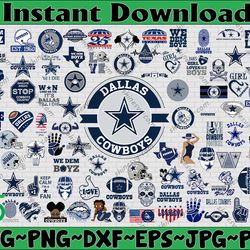 Bundle 88 Files Dallas Cowboys Football Teams Svg, Dallas Cowboys Svg, NFL Teams svg, NFL Svg, Png, Dxf, Eps