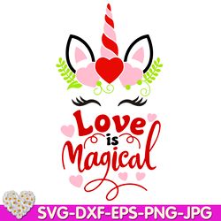 Valentines day Unicorn Face with Hearts Unicorn Flover Love digital design Cricut svg dxf eps png ipg pdf, cut file