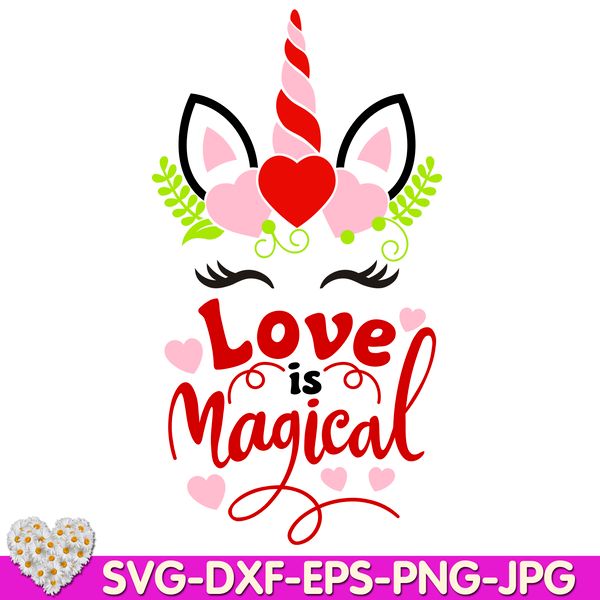 Valentine-Unicorn-Face-with-Hearts-Unicorn- Flover-Valentines-day- Love-Unicorn-digital design Cricut svg dxf eps png ipg pdf, cut file.jpg