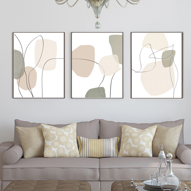 three abstract prints that can be downloaded
