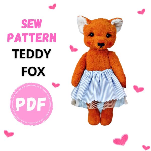 Fox Teddy  sewing Pattern