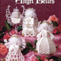 the angel belles - pdf vintage plastic canvas pattern - digital instant download