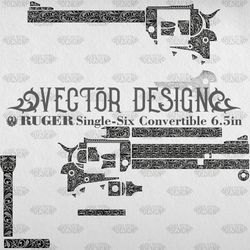 VECTOR DESIGN Ruger Single-Six Convertible 6.5in Scrollwork 1