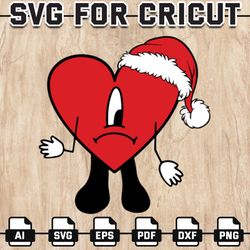 Baby benito Christmas svg, sin ti svg, Bad Bunny heart svg, Bad Bunny svg, Layered SVG, cricut, Instant Download