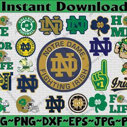 bundle 23 files notre dame fighting irish football team svg, notre dame fighting irish svg, n c a a teams svg