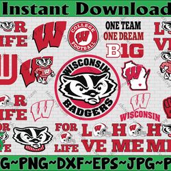 bundle 21 files wisconsin badgers football team svg, wisconsin badgers svg, n c a a teams svg, n c a a svg, png
