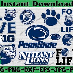 Bundle 11 Files Penn State Nittany Lions Football Team SVG, Penn State Nittany Lions svg, N C A A Teams svg