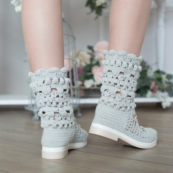 crochet boots summer knit ankle boots 3.jpg