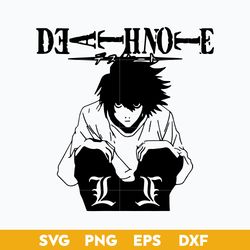 l lawliet svg, l death note svg, death note svg, anime svg, anime manga svg